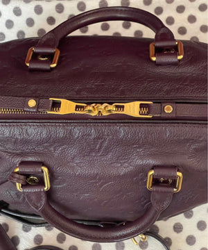 Louis Vuitton - Purple Monogram Empreinte Speedy Bandouliere 25