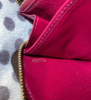 Louis Vuitton Monogram Zippy Zip Around Long Wallet Fuchsia Pink Red GI5116