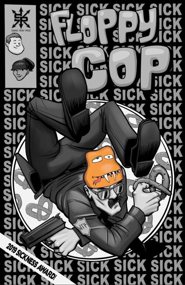 Floppy Cop #1 B&W Sickness Award