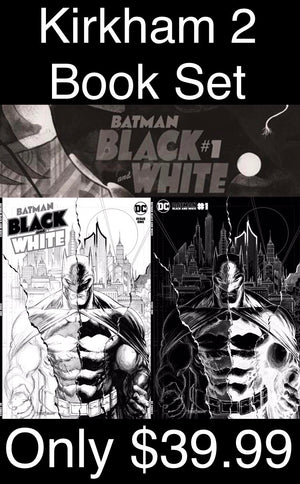 Batman Black and White #1 Kirkham 2 Book Set