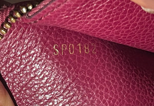 Louis Vuitton Portefeuille Zippy Secret Bordeaux Empreinte Leather