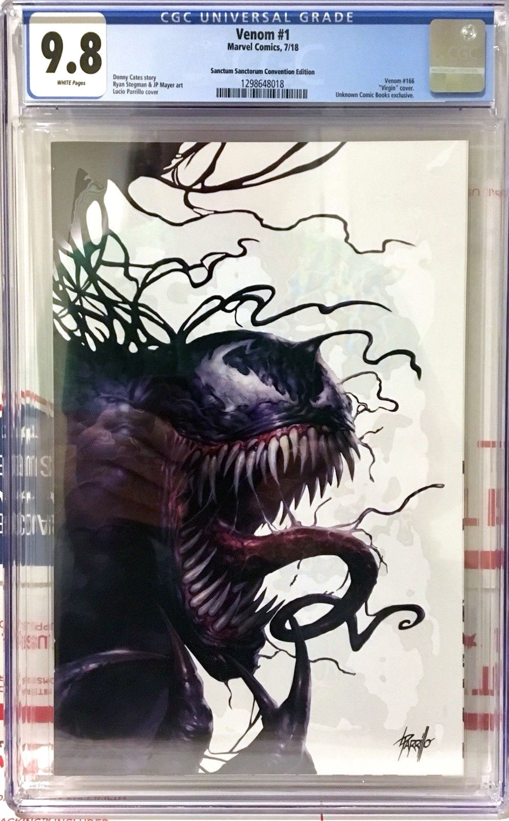Venom #1 CGC 9.8 Parrillo Virgin